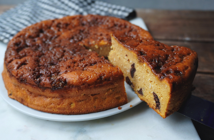 SWEET POTATO CAKE WITH %80 CHOCOLATE CHUNKS