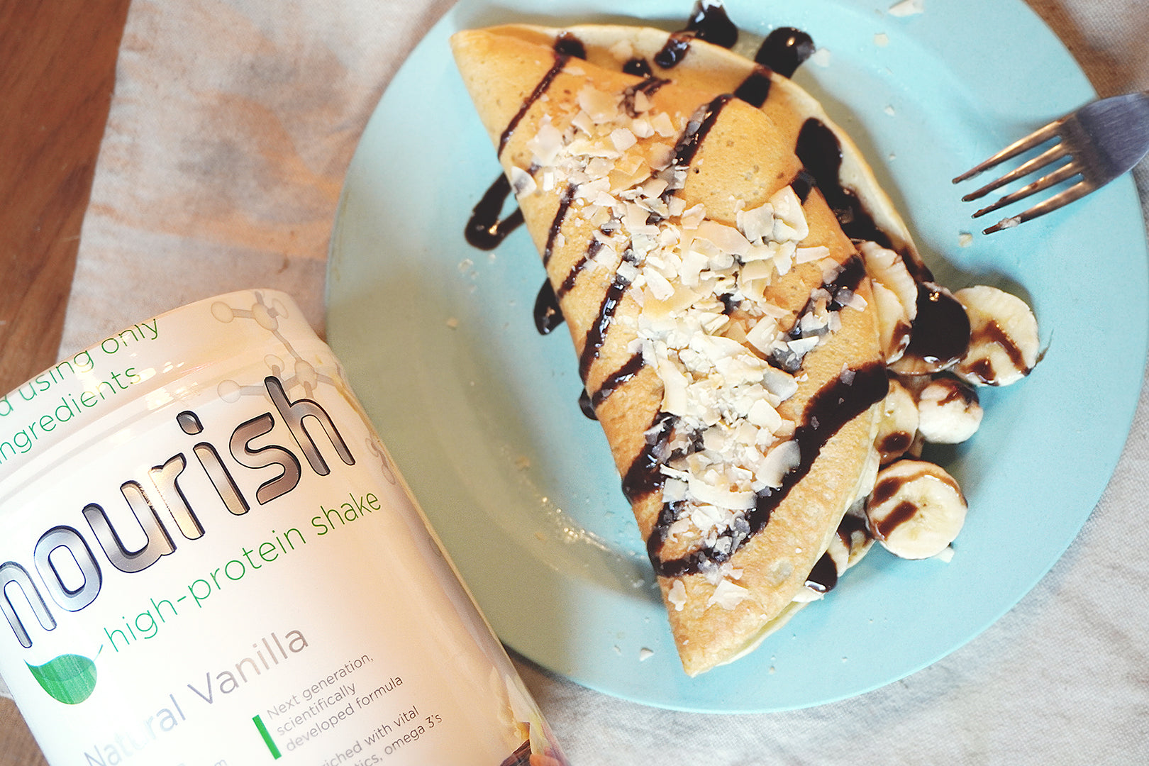 STUFFED PROTEIN PANCAKE