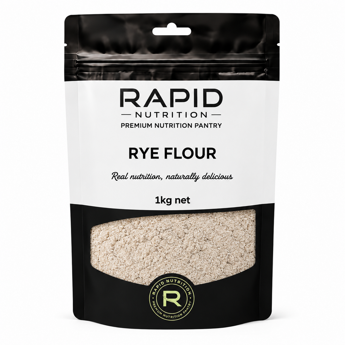Rye Flour - 1 kg - Rapid Nutrition Pantry pouch