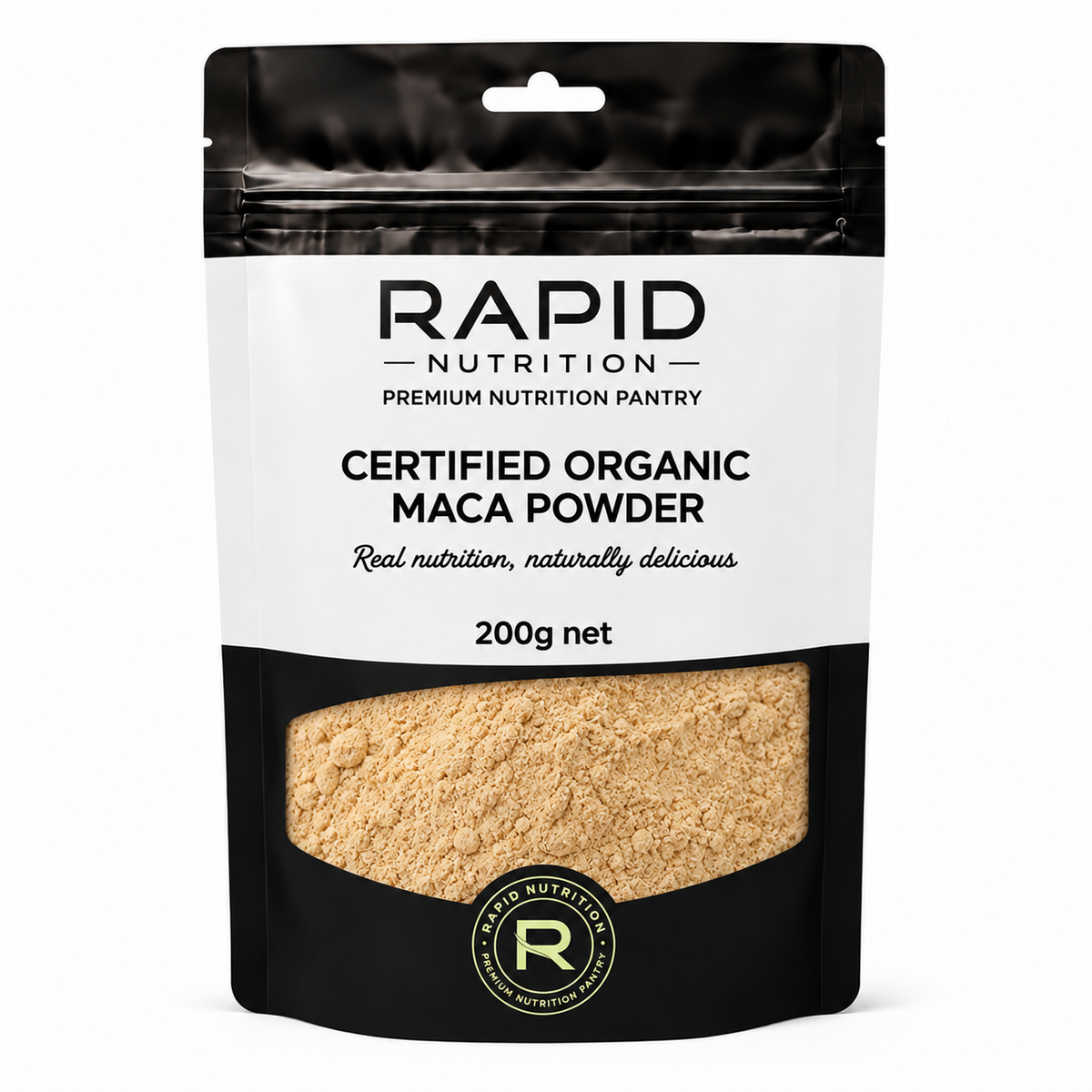 Organic Maca Powder - 200 g - Rapid Nutrition Pantry pouch
