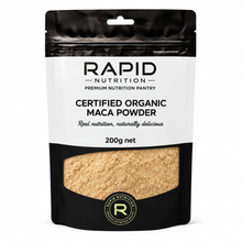 Organic Maca Powder - 200 g - Rapid Nutrition Pantry pouch