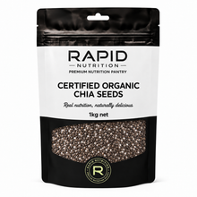 Organic Chia Seeds - 1 kg - Rapid Nutrition Pantry pouch