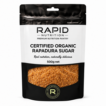 Organic Rapadura Sugar - 500 g - Rapid Nutrition Pantry pouch