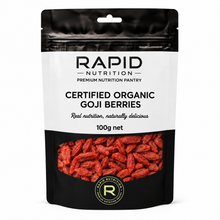 Organic Goji Berries - 100 g - Rapid Nutrition Pantry pouch