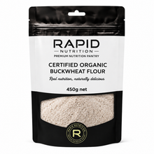 Organic Buckwheat Flour - 450 g - Rapid Nutrition Pantry pouch
