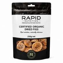 Dried Figs Organic - 250 g - Rapid Nutrition Pantry pouch