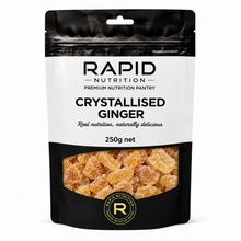 Ginger Crystallised - 250 g - Rapid Nutrition Pantry pouch