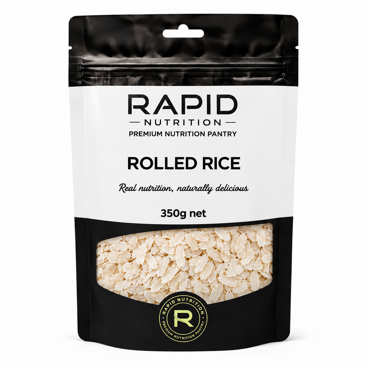 Rolled Rice - 350 g - Rapid Nutrition Pantry pouch