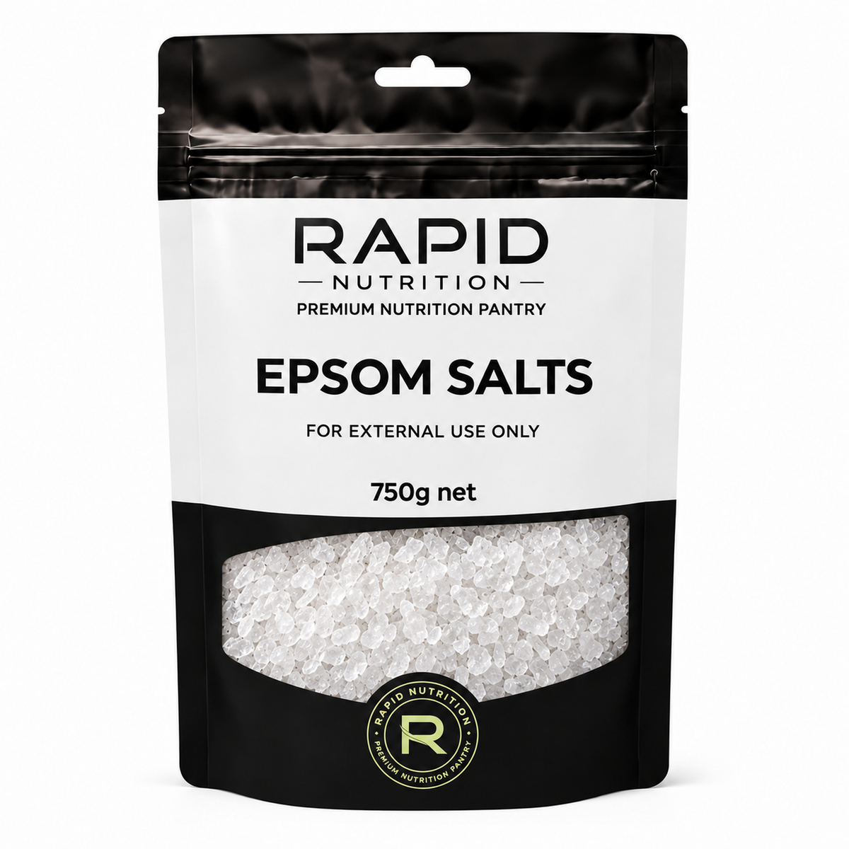 Epsom Salts - 750 g - Rapid Nutrition Pantry pouch
