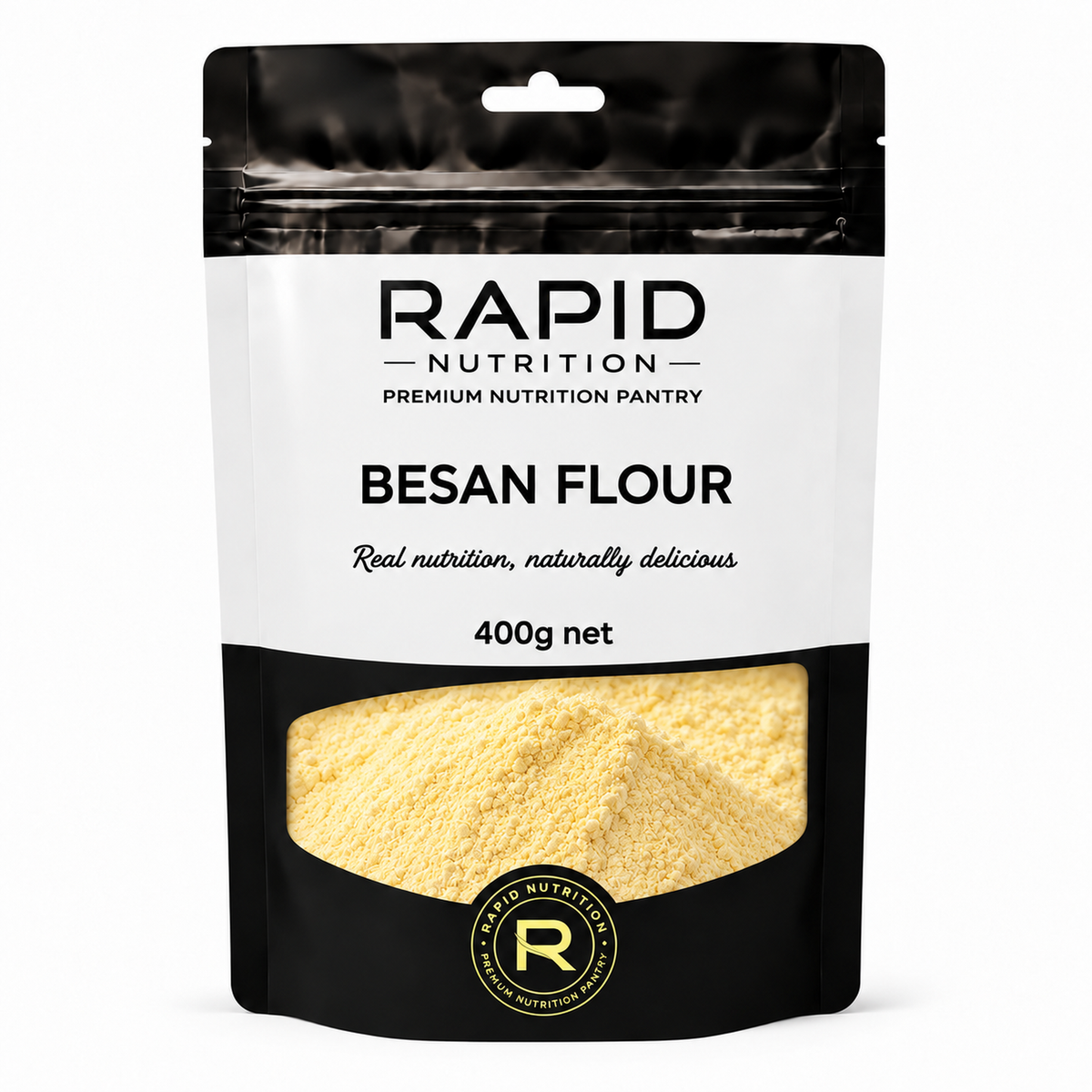 Besan Flour - 400 g - Rapid Nutrition Pantry pouch