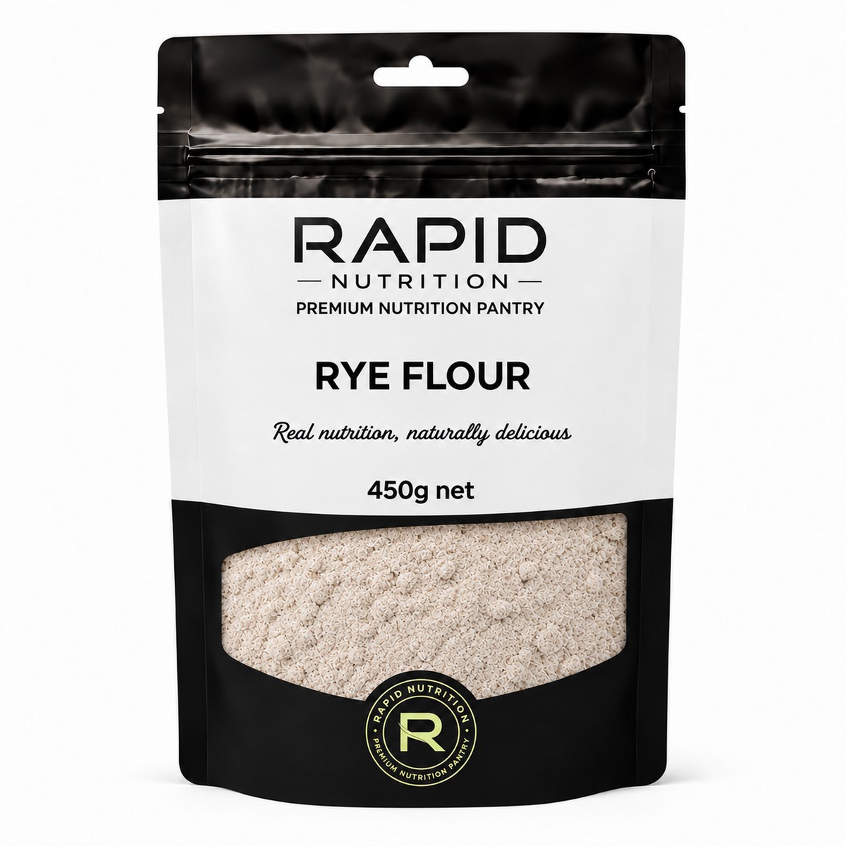 Rye Flour - 450 g - Rapid Nutrition Pantry pouch