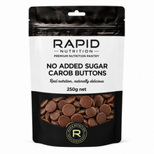 Carob Buttons - 250 g - Rapid Nutrition Pantry pouch