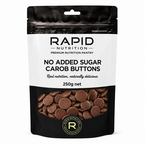 Carob Buttons - 250 g - Rapid Nutrition Pantry pouch