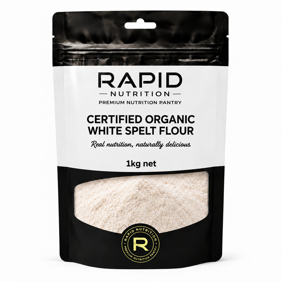Organic White Spelt Flour - 1 kg - Rapid Nutrition Pantry pouch