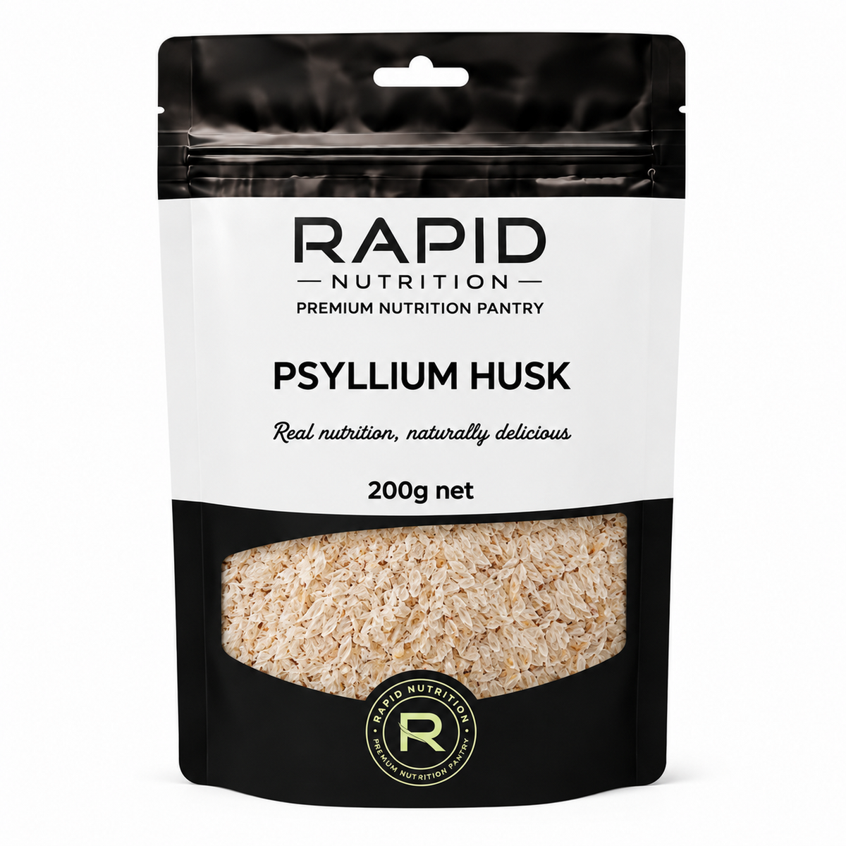 Psyllium Husk - 200 g - Rapid Nutrition Pantry pouch