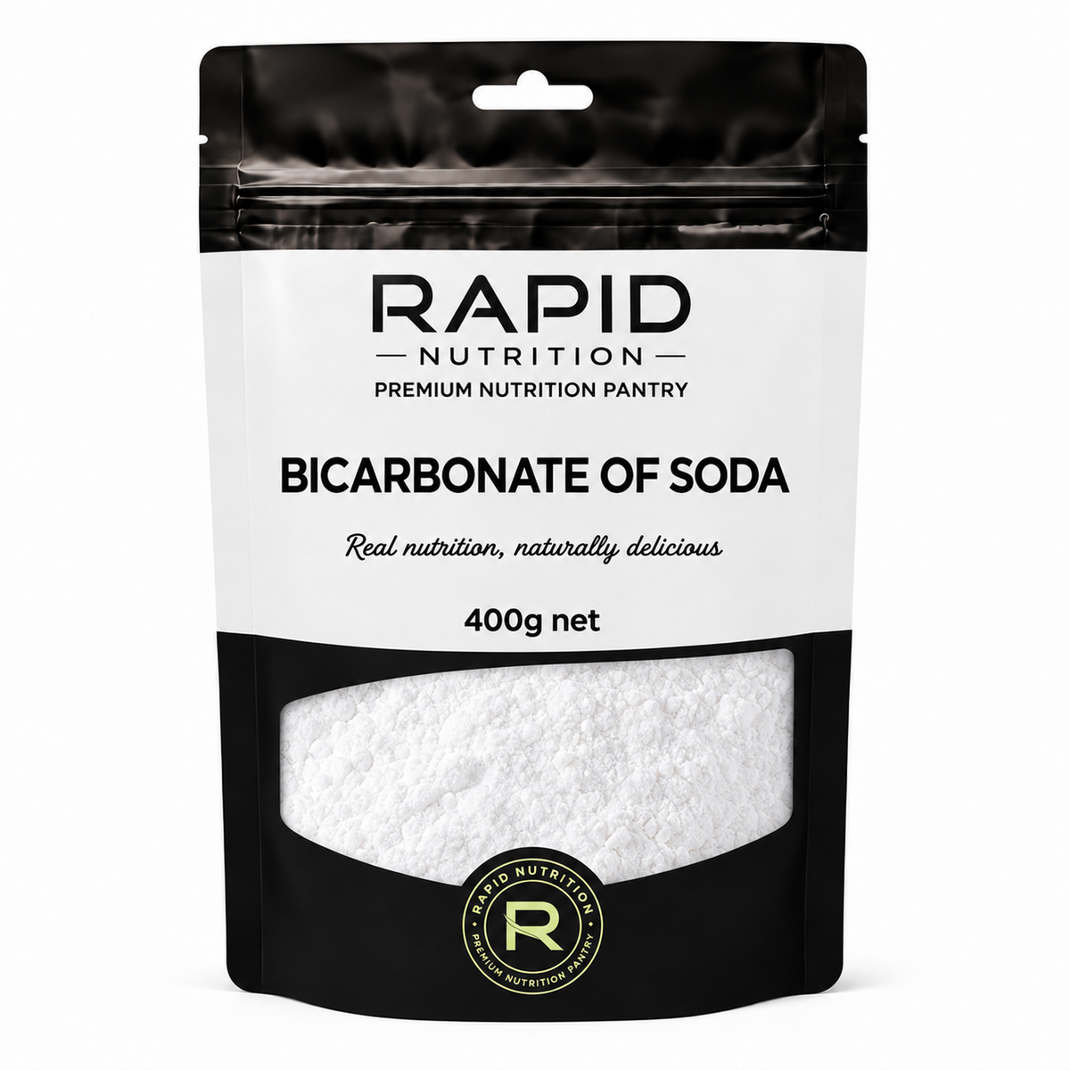 Bicarbonate of Soda - 400 g - Rapid Nutrition Pantry pouch