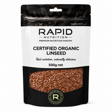 Organic Linseed - 500 g - Rapid Nutrition Pantry pouch
