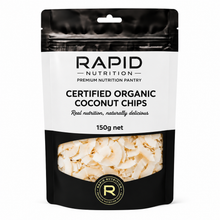 Organic Coconut Chips - 150 g - Rapid Nutrition Pantry pouch