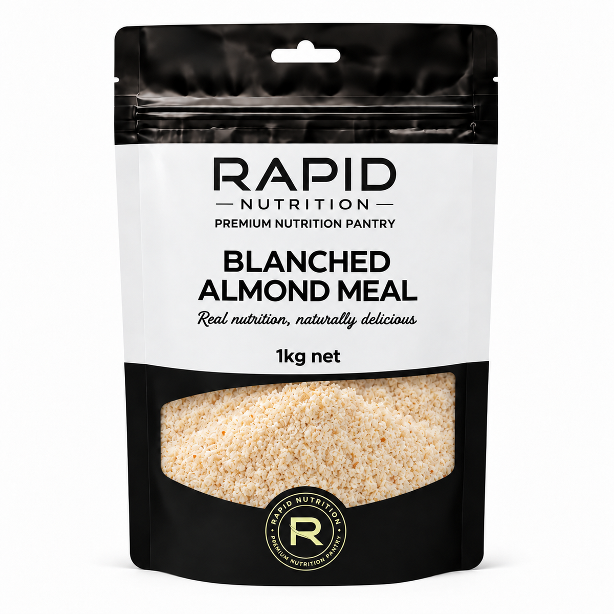 Blanched Almond Meal - 1 kg - Rapid Nutrition Pantry pouch