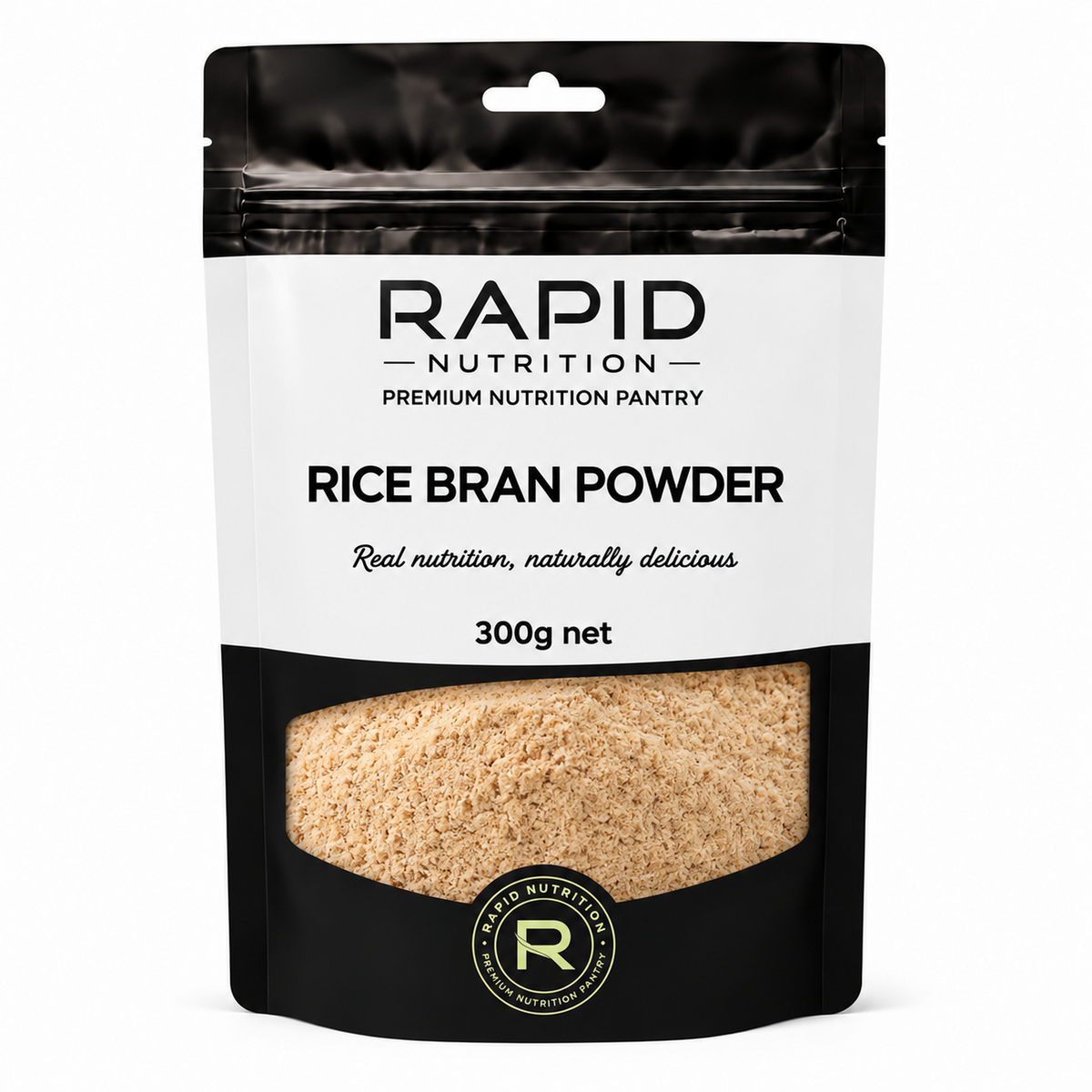 Rice Bran Powder - 300 g - Rapid Nutrition Pantry pouch