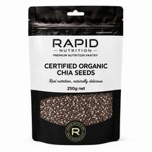 Organic Chia Seeds - 250 g - Rapid Nutrition Pantry pouch