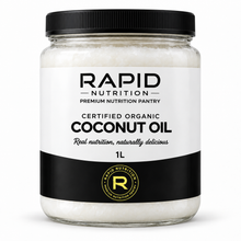 Organic Coconut Oil 1 L - Rapid Nutrition Pantry jar