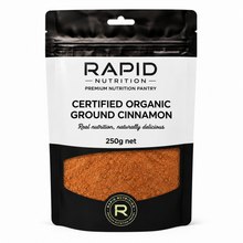 Organic Ground Cinnamon - 250 g - Rapid Nutrition Pantry pouch