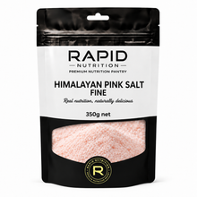 Himalayan Pink Salt Fine - 350 g - Rapid Nutrition Pantry pouch