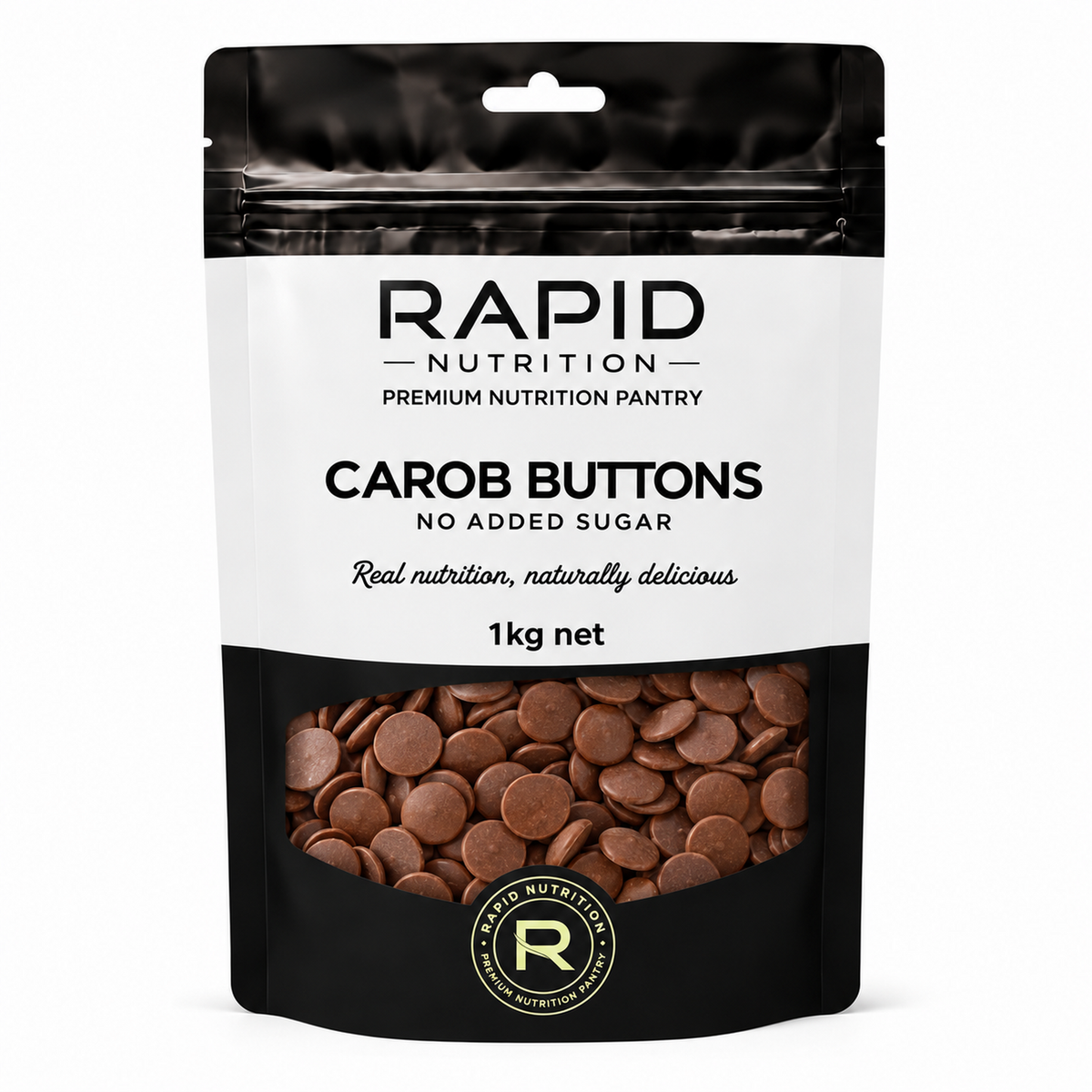 Carob Buttons - 1 kg - Rapid Nutrition Pantry pouch
