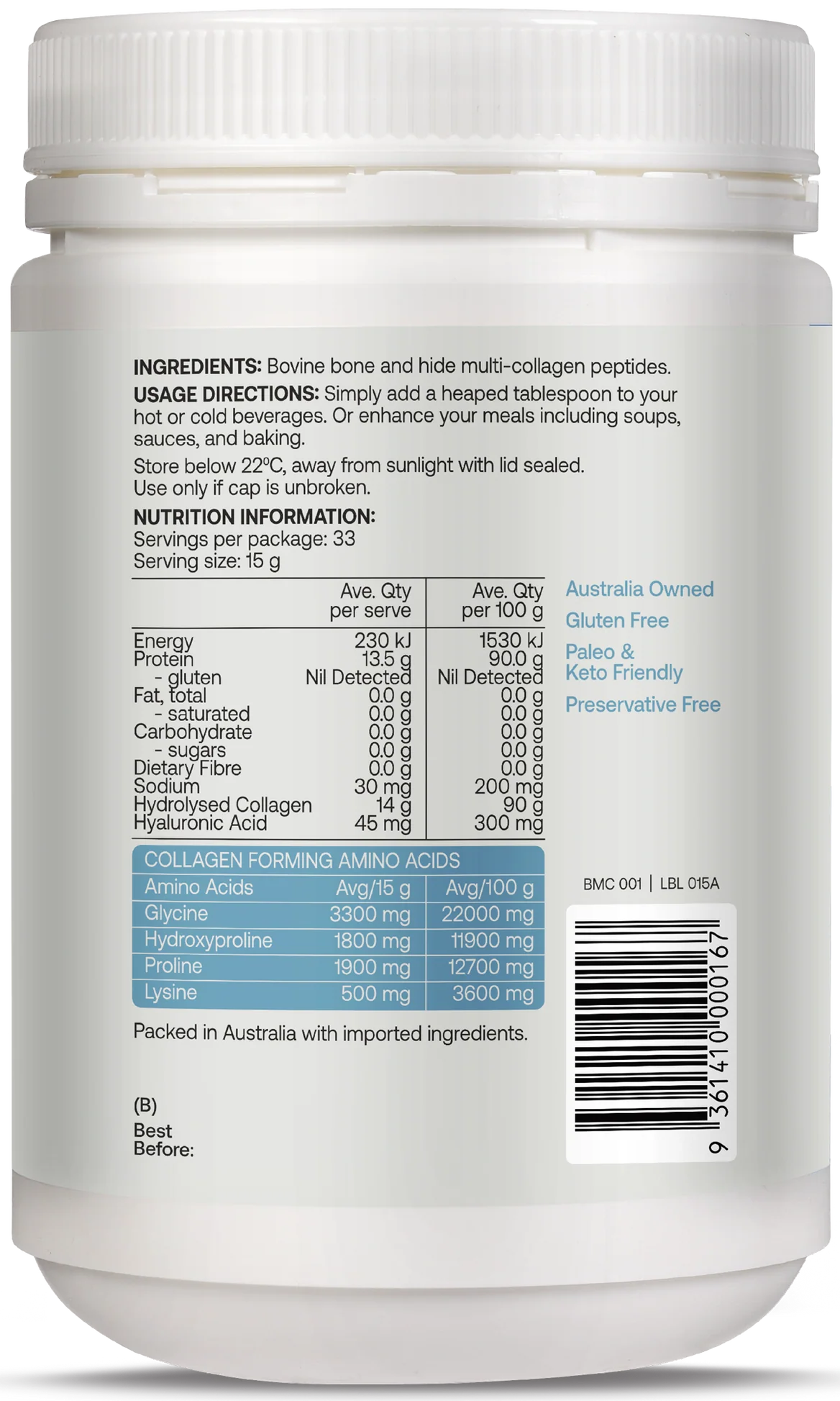 Best of the Bone Multi-Collagen Protein Powder