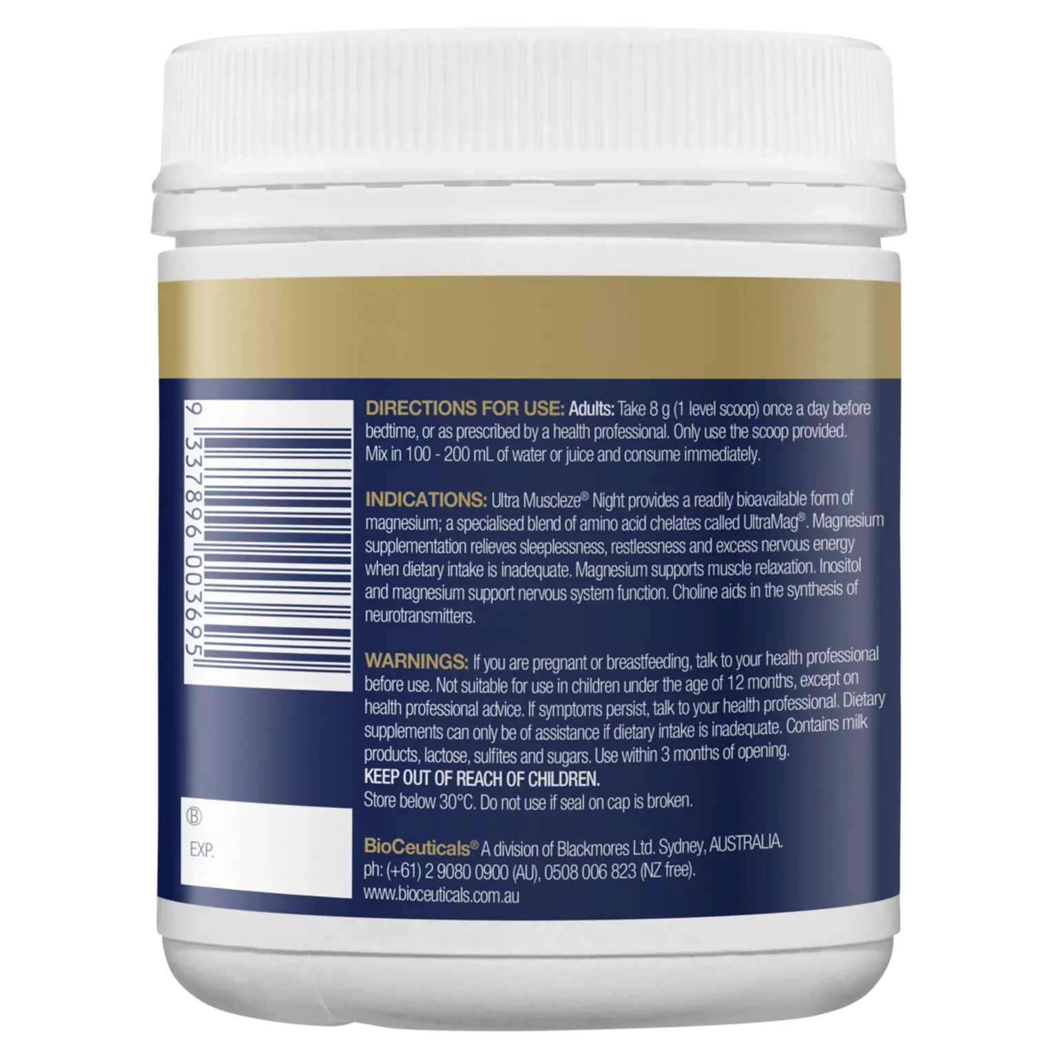 BioCeuticals Ultra Muscleze Night
