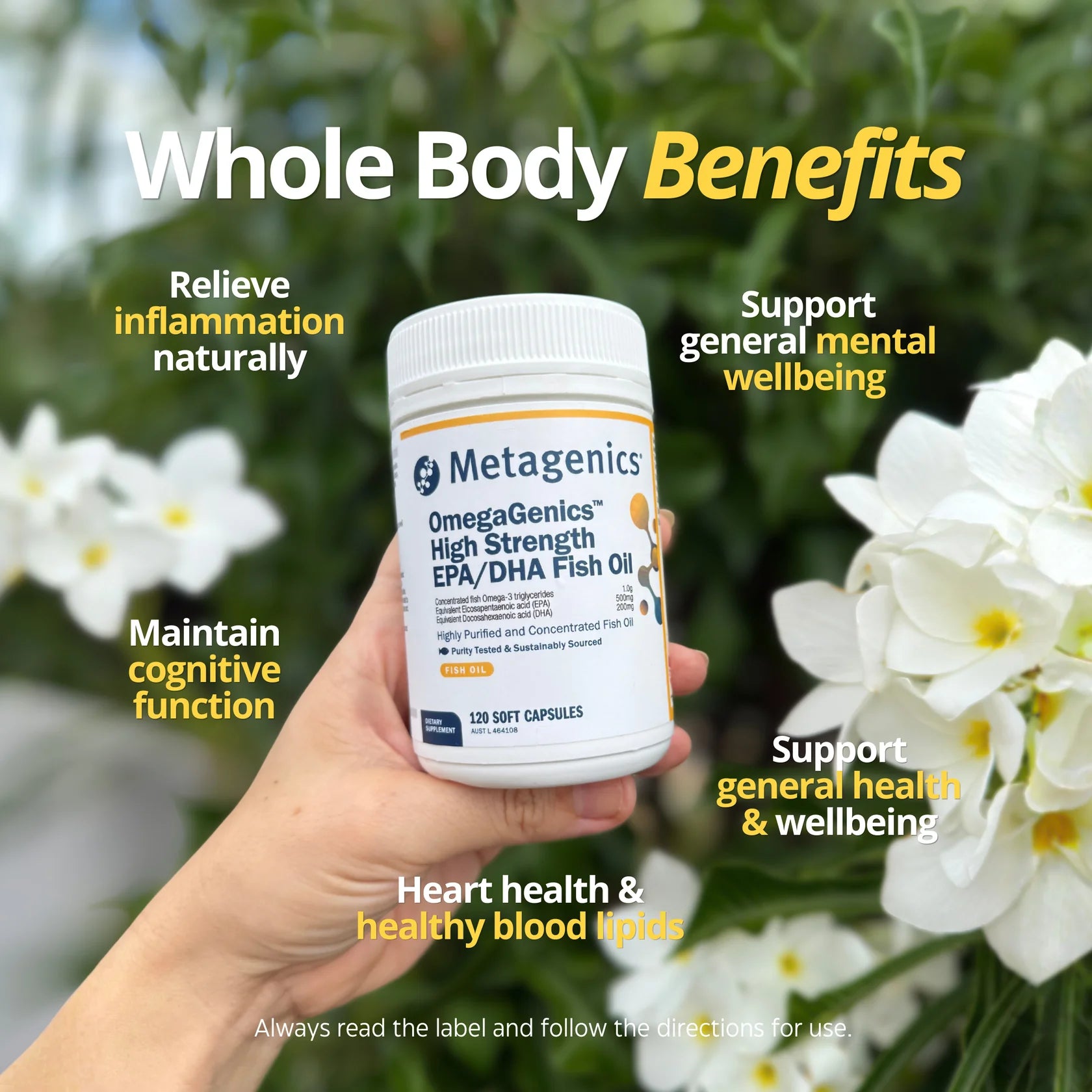 Metagenics OmegaGenics High Strength EPA/DHA Fish Oil