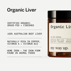 My Way Up Organic Beef Liver Capsules Foundational Daily Nutrition