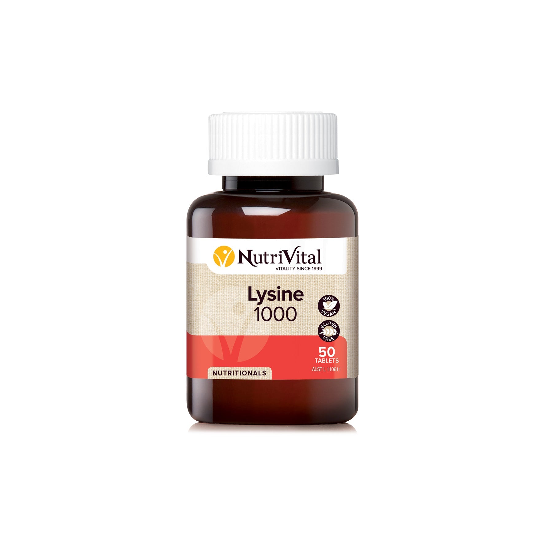 NUTRIVITAL LYSINE 1000MG