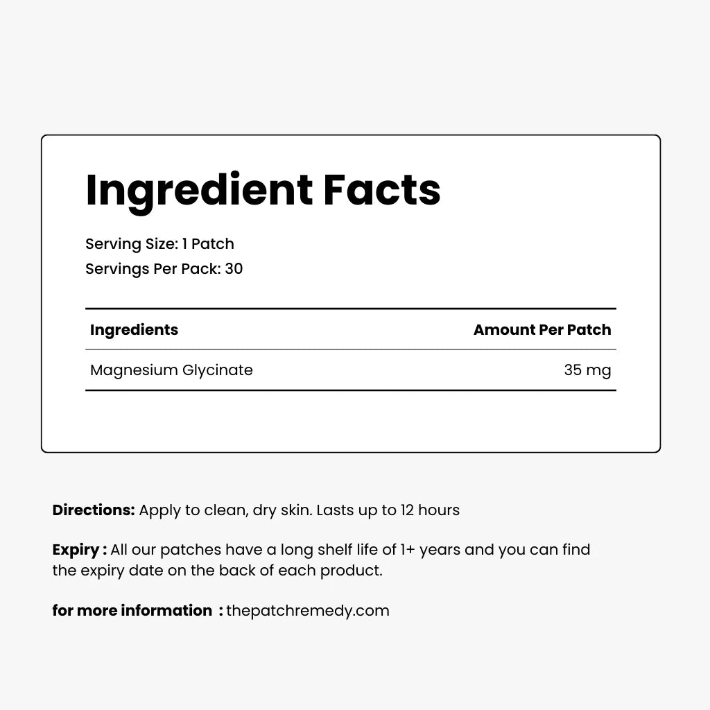 The Patch Remedy Magnesium Patches