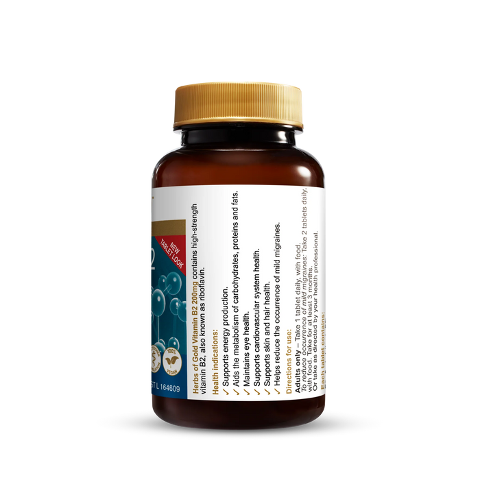 Herbs of Gold™ Vitamin B2 200mg