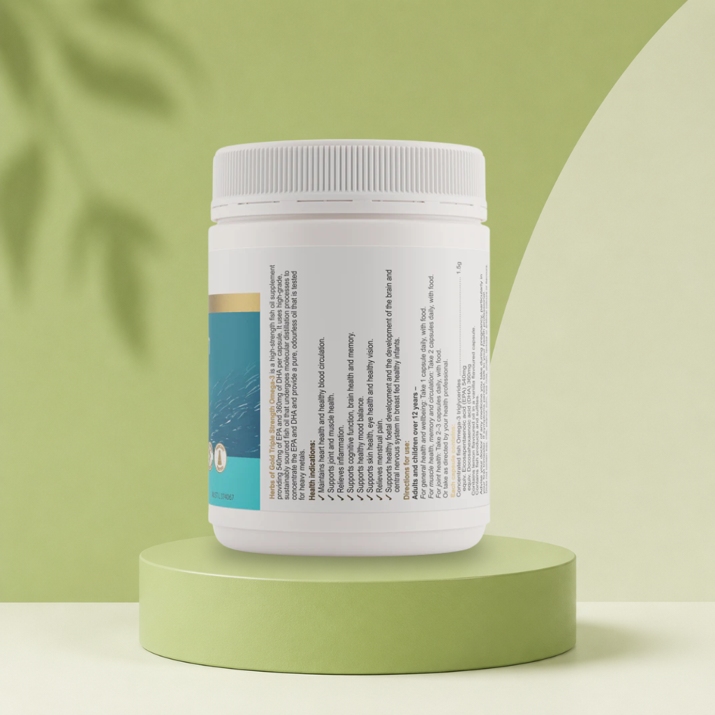 HERBS OF GOLD TRIPLE STRENGTH OMEGA 3