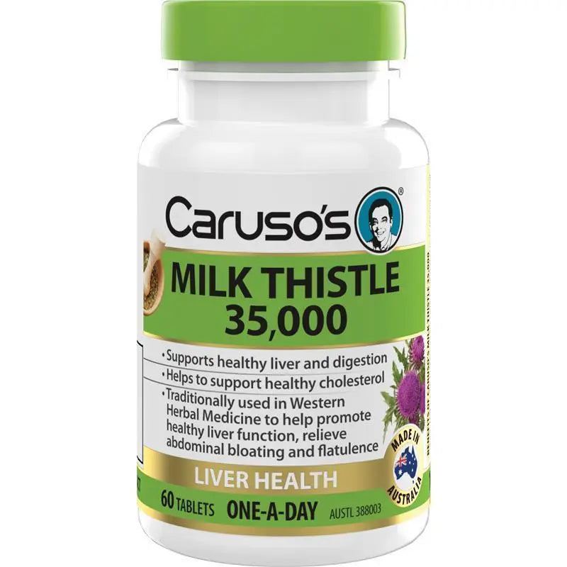 Caruso’s® Milk Thistle 60 Tablets