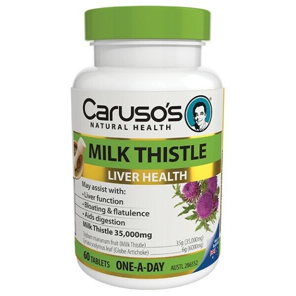 Caruso’s® Milk Thistle 60 Tablets