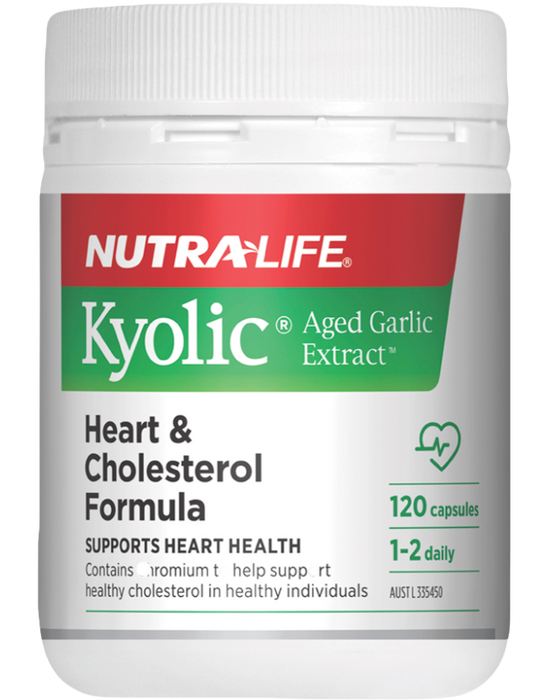 NutraLife® Kyolic® Aged Garlic Extract™ Heart & Cholesterol Formula 120 Capsules